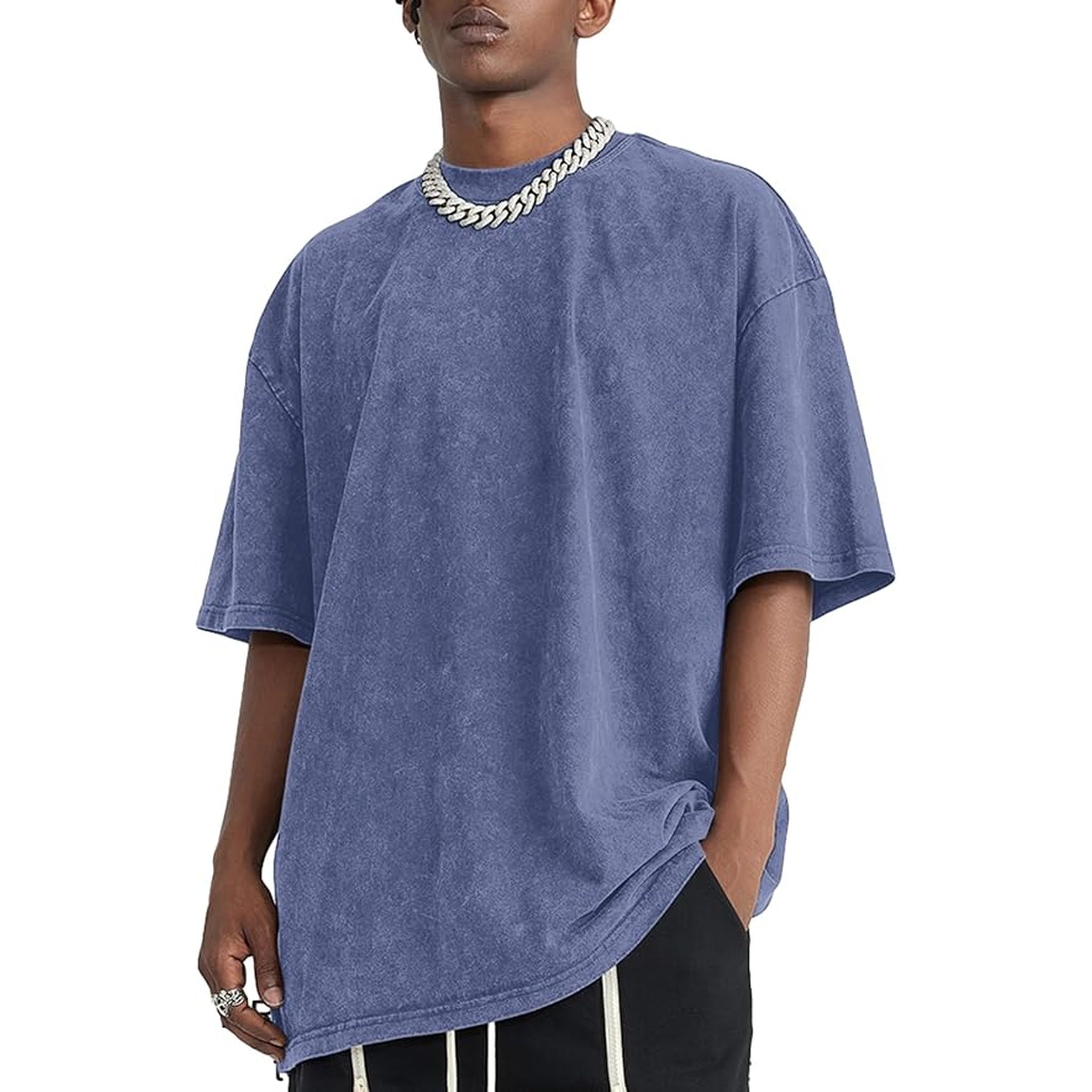 Oversized Vintage Acid Wash Tshirt for Men