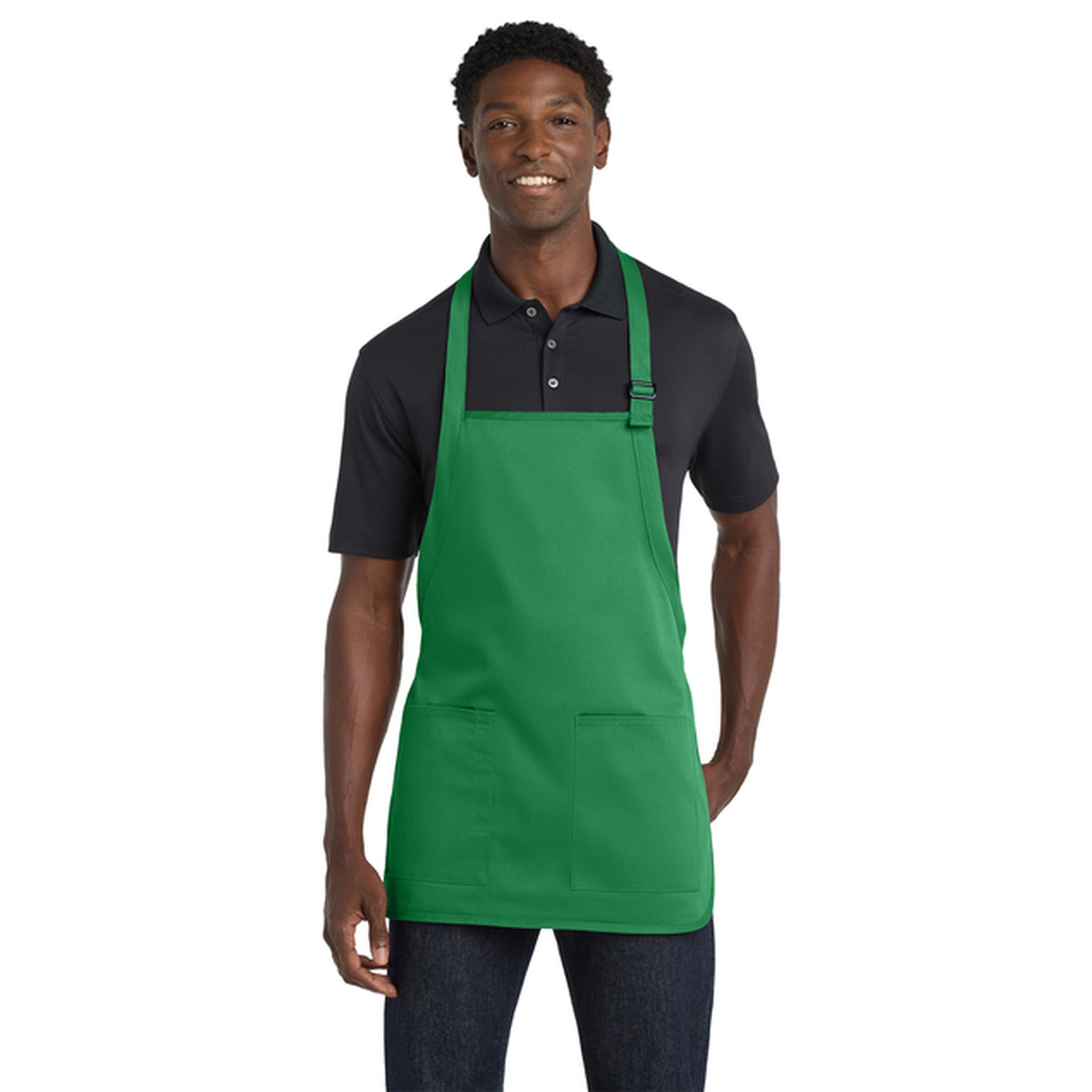 Port Authority ® Medium-Length Two-Pocket Bib Apron