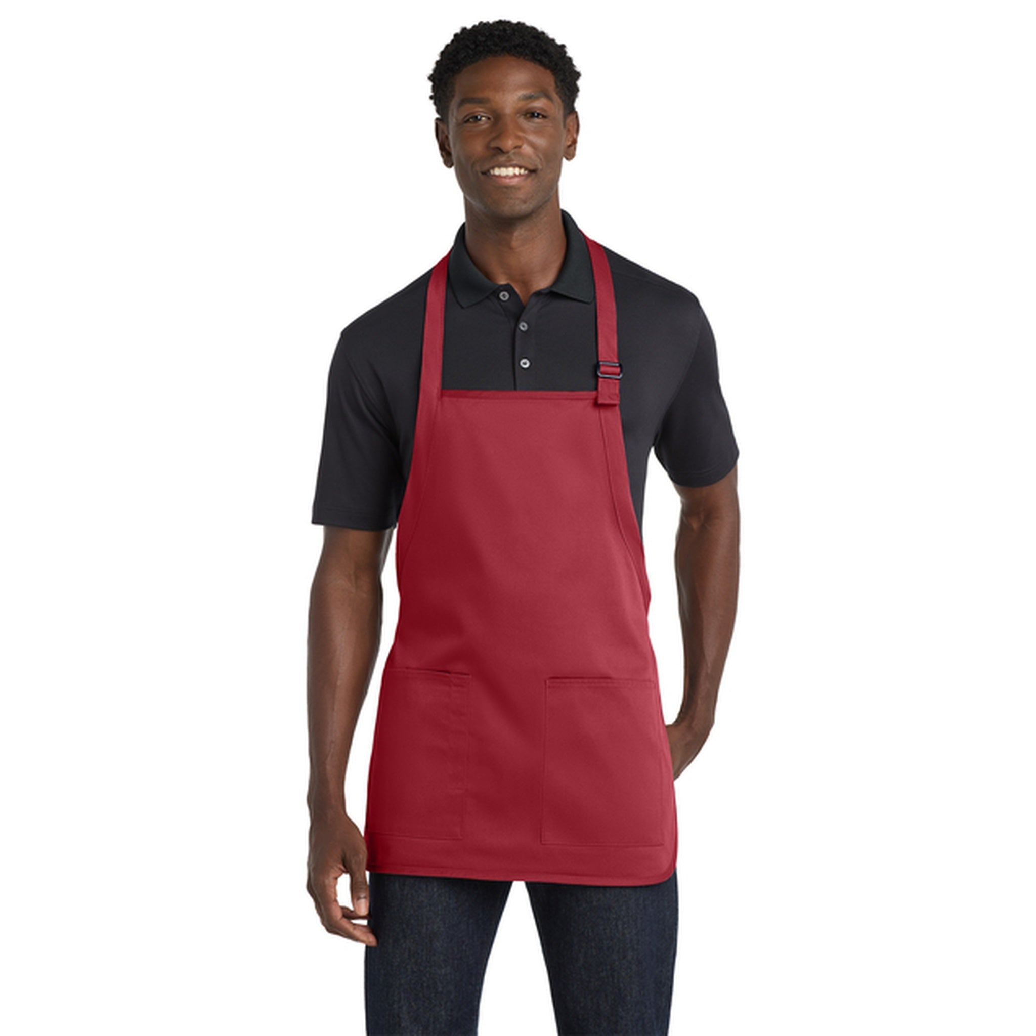 Port Authority ® Medium-Length Two-Pocket Bib Apron