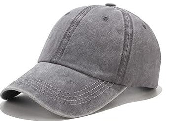 Vintage Washed Plain Baseball Cap Distressed