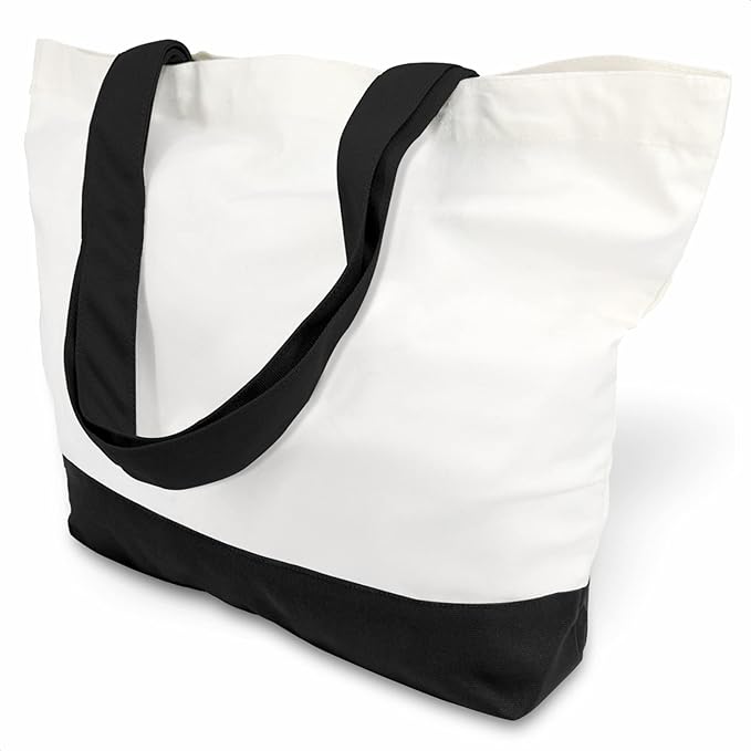 1 | 3 | 6 | 12 | 24 Pack Super Strong Large 12oz Cotton Canvas Tote Bag (Design included in price)
