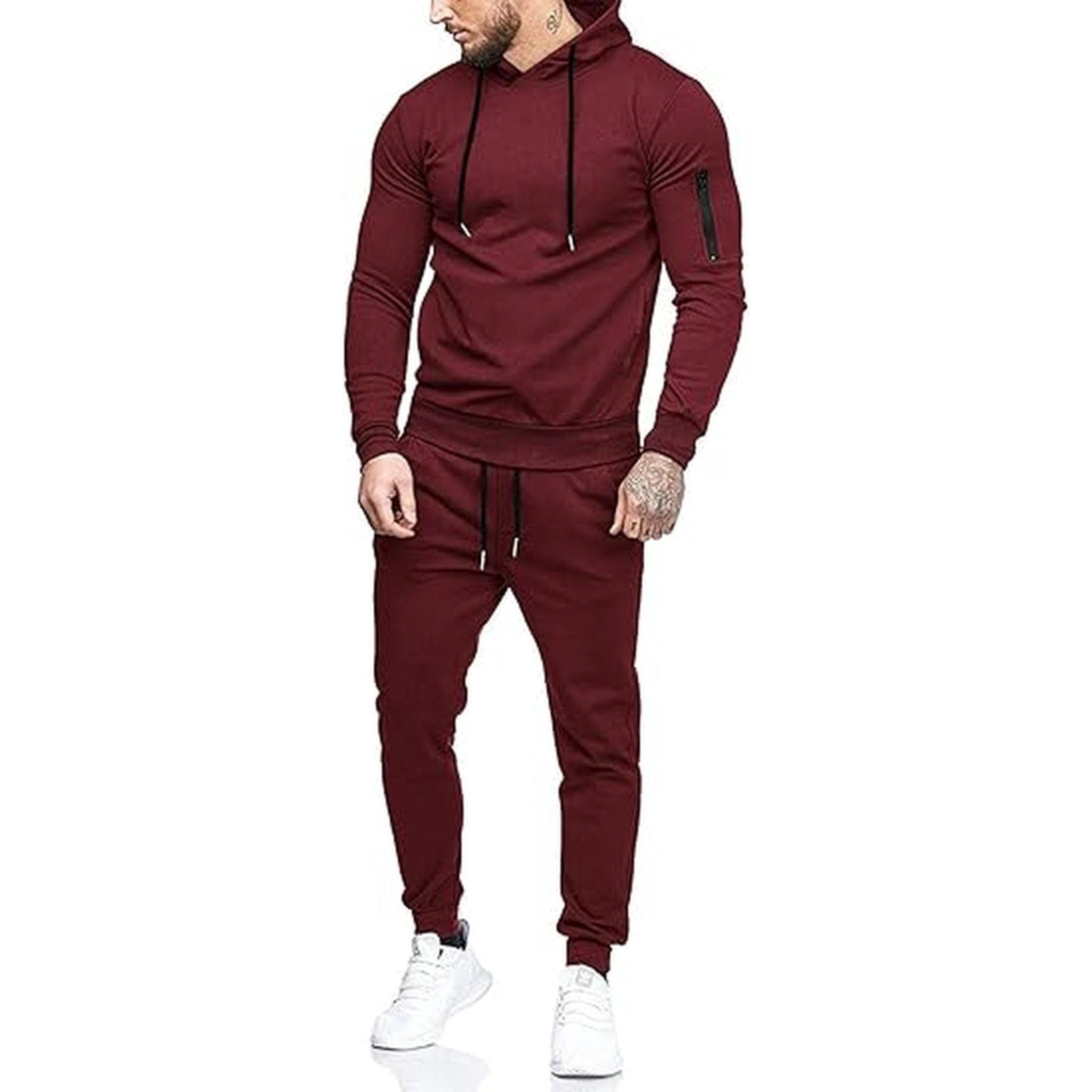 Men's 2 Piece Hooded Athletic Tracksuits